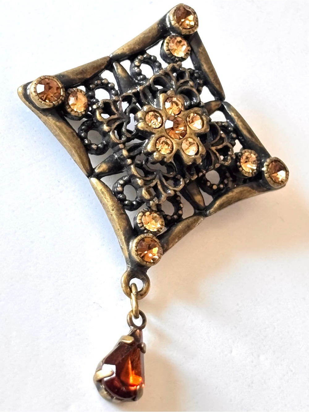 🌷5/25$ Antique bronze vintage style brooch